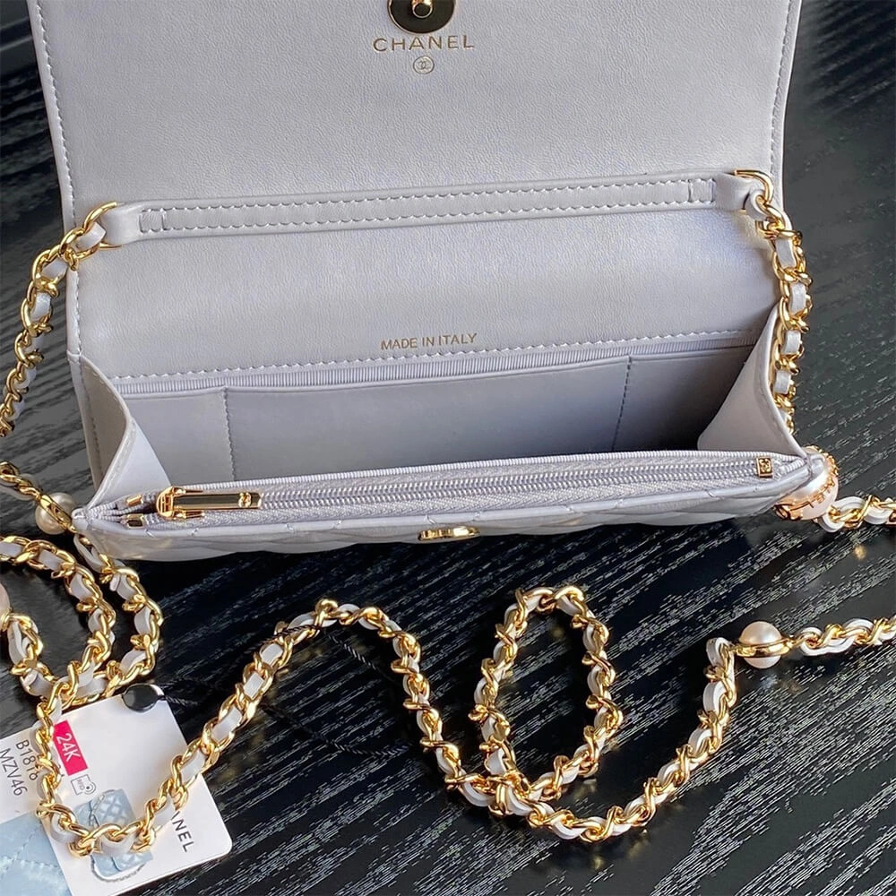 CHANEL Flap Phone Holder with Chain(HIGH-END GRADE) TimelessDesign 1136
