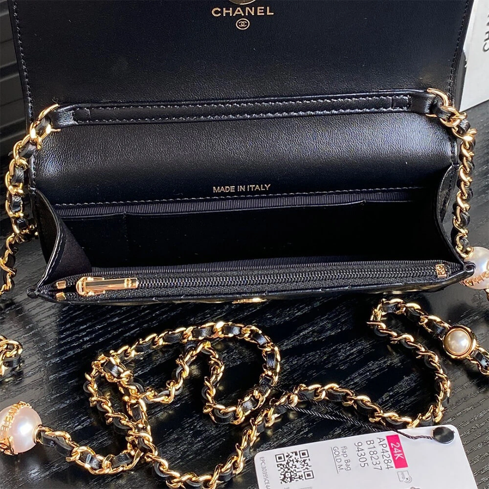 TechFriendly CHANEL Flap Phone Holder with Chain(HIGH-END GRADE) 1145
