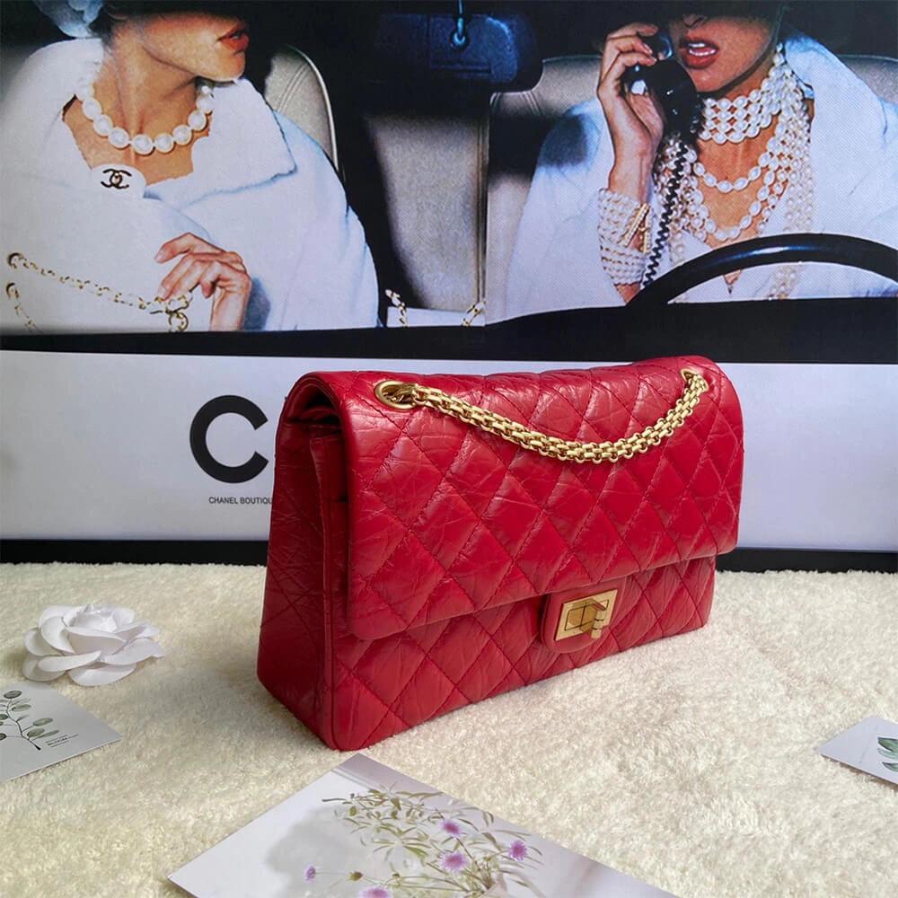Stretchable CHANEL LARGE 2.55 HANDBAG 1218