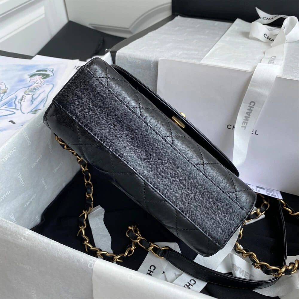Durable CHANEL Mini Flap Bag with Top Handle 1220