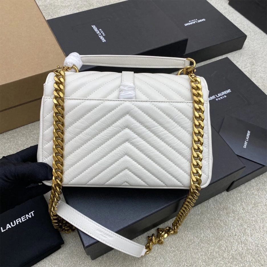 COLLEGE MEDIUM CHAIN BAG IN QUILTED LEATHER FlexibleFit 1480