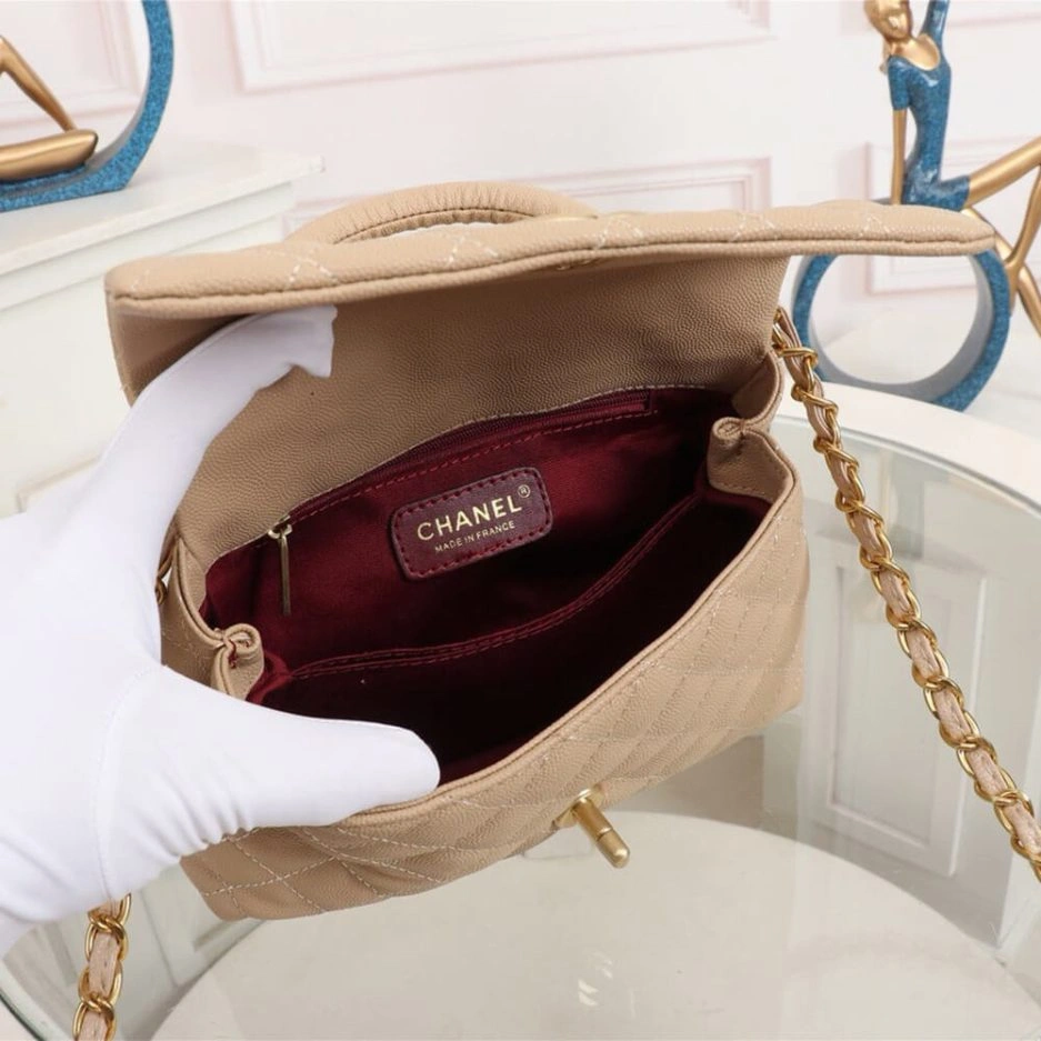 Soft Chanel Coco handle flap shoulder bag PM 1129