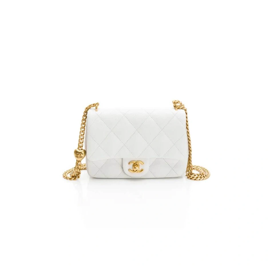 Chanel Love Gold Ball Chain Shoulder Bag Bold 1111