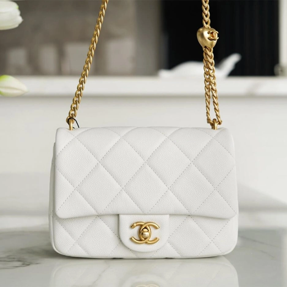 Chanel Love Gold Ball Chain Shoulder Bag Bold 1111