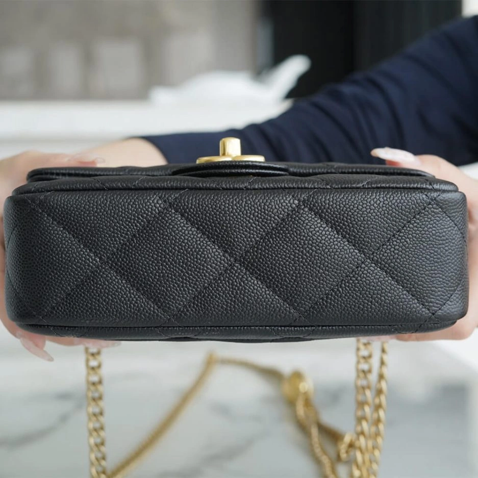 Chanel Love Gold Ball Chain Shoulder Bag Compact 1084