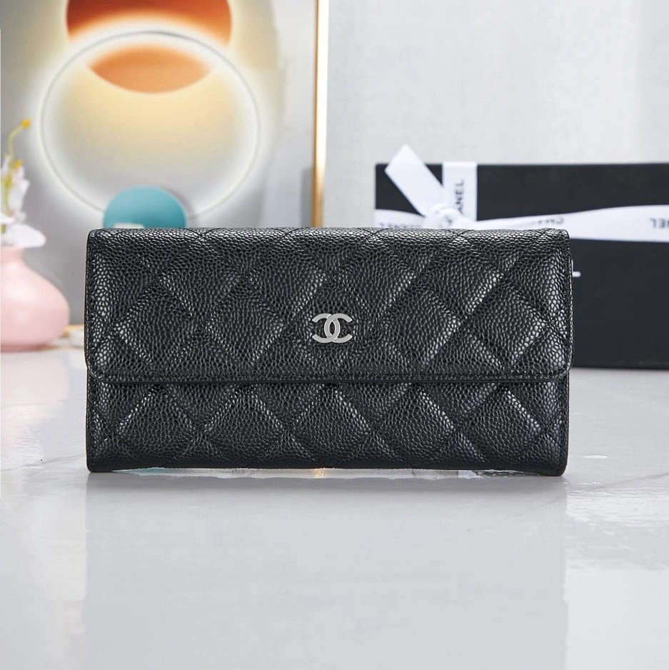 Chanel classic long wallet WrinkleFree 1051