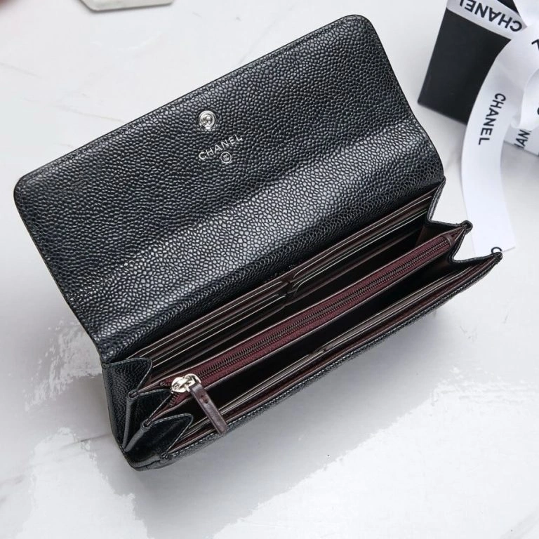 Chanel classic long wallet WrinkleFree 1051