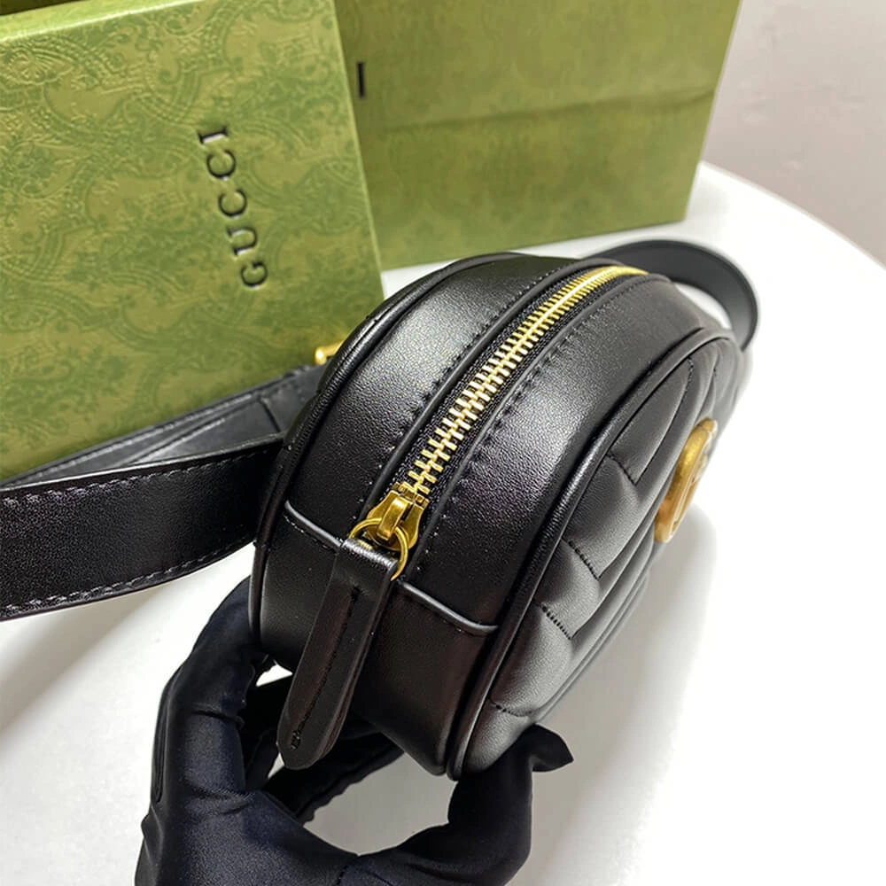 GG Marmont Quilted Leather Belt Bag Practical 1039