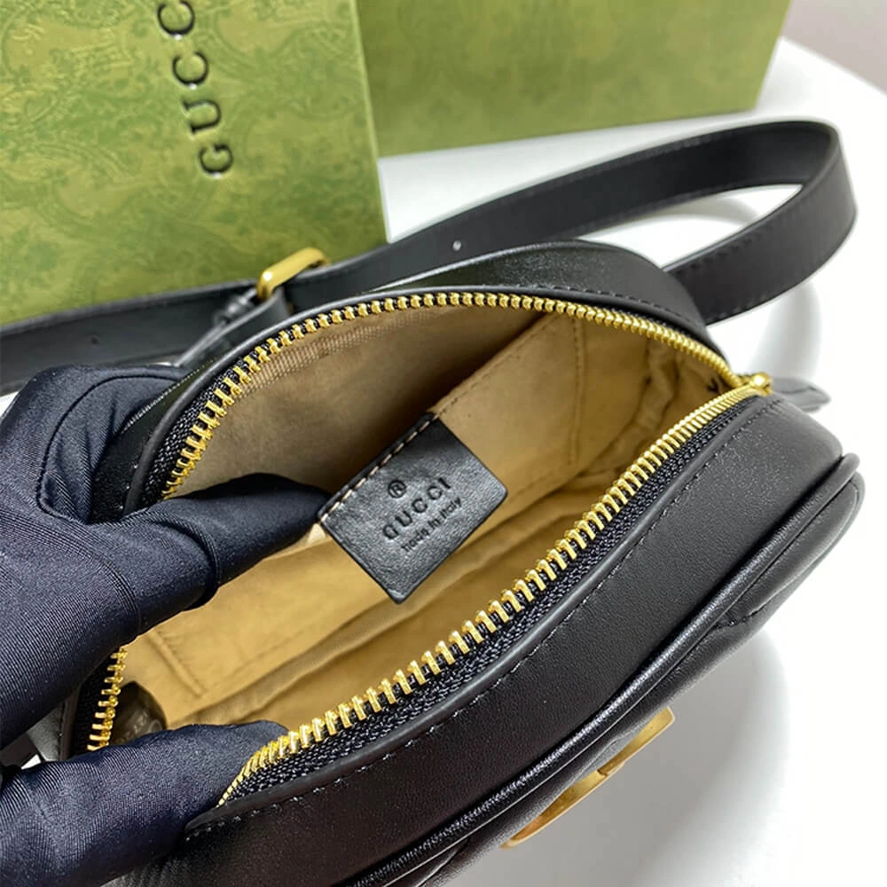 GG Marmont Quilted Leather Belt Bag Practical 1039