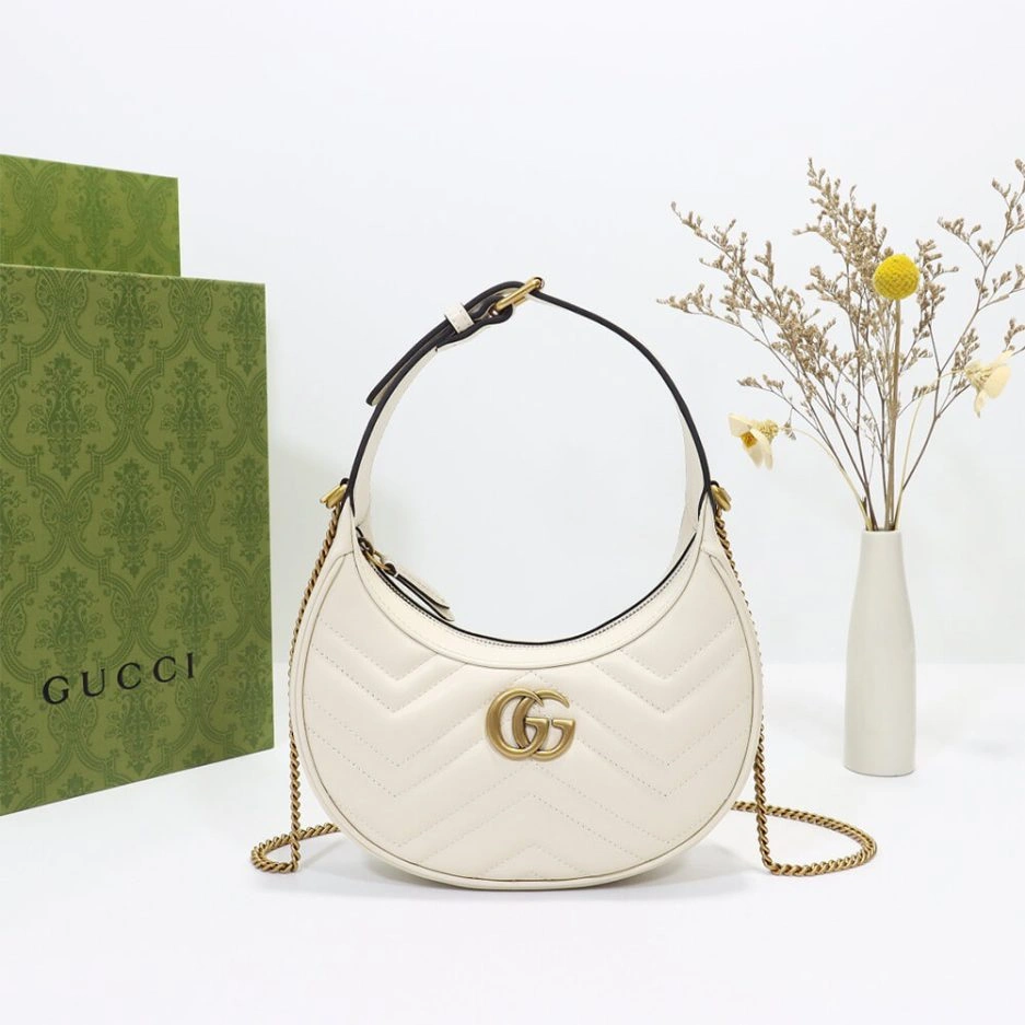GG Marmont half-moon-shaped mini bag Original 858