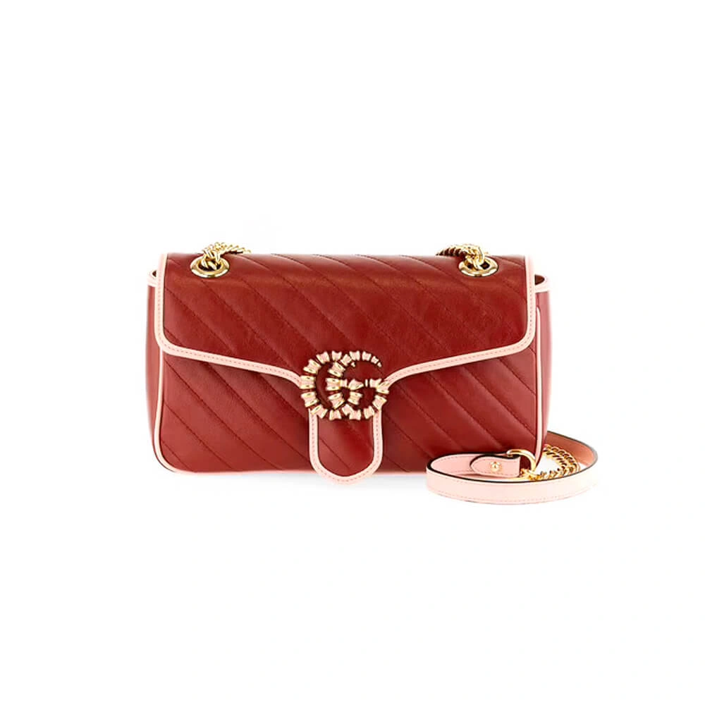 TravelReady GG Marmont small matelasse shoulder bag 954