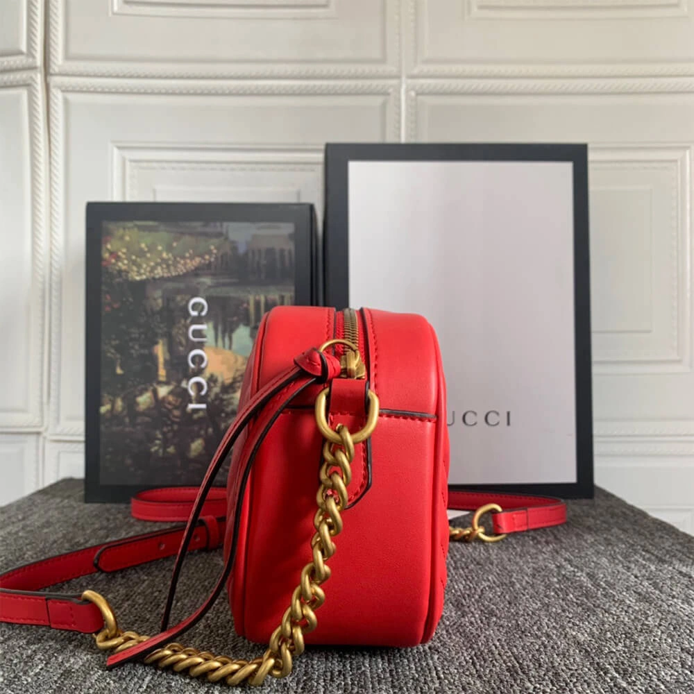 GG Marmont small matelasse shoulder bag Bright 935