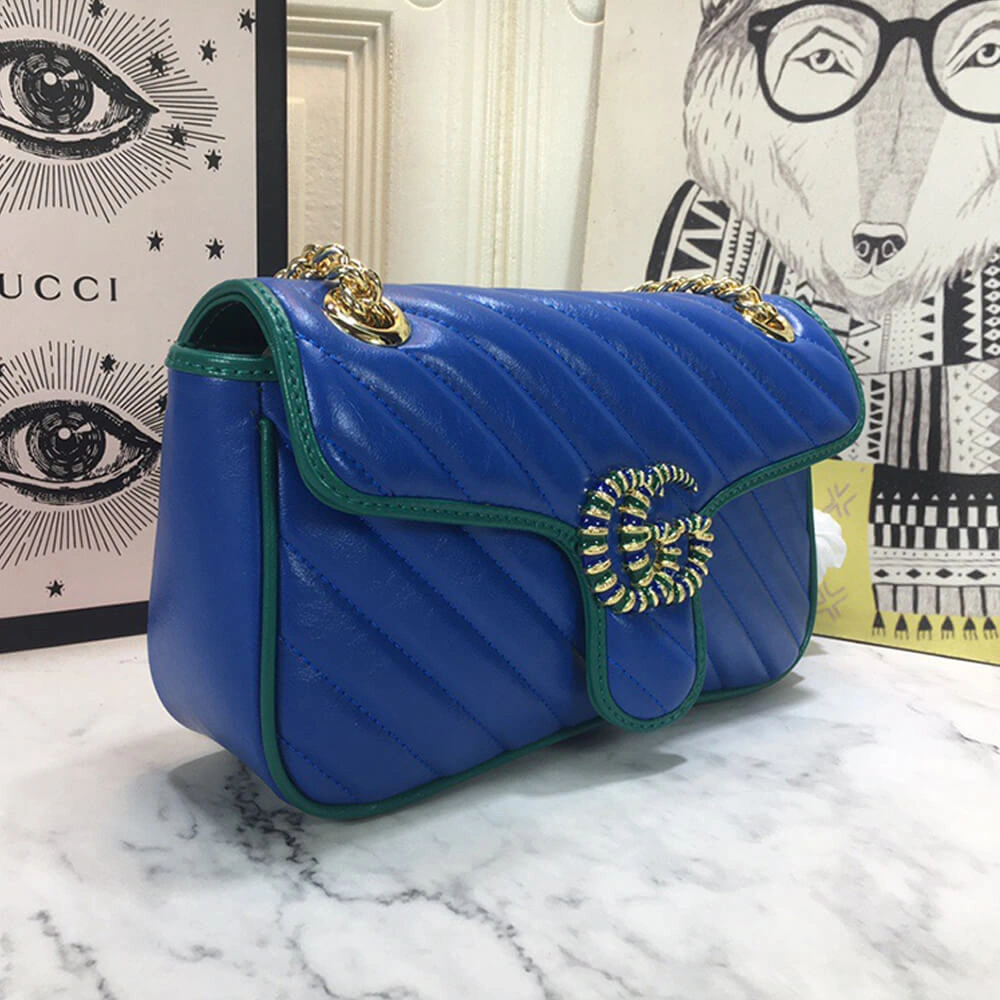 HighPerformance GG Marmont small matelasse shoulder bag 942