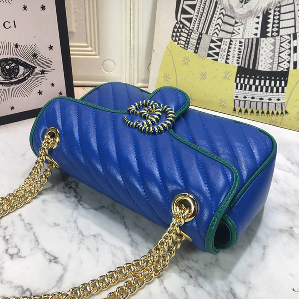 HighPerformance GG Marmont small matelasse shoulder bag 942