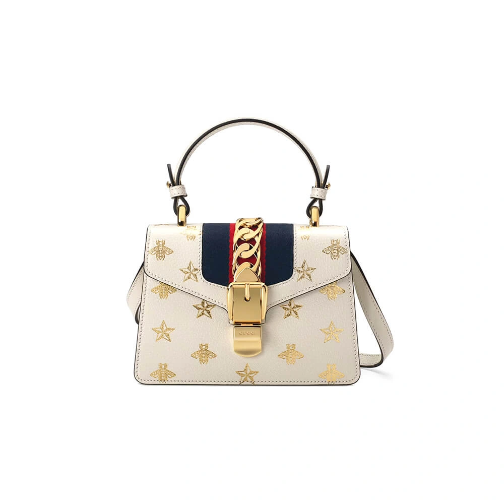 Snug GG Sylvie Bee Star mini leather bag 875