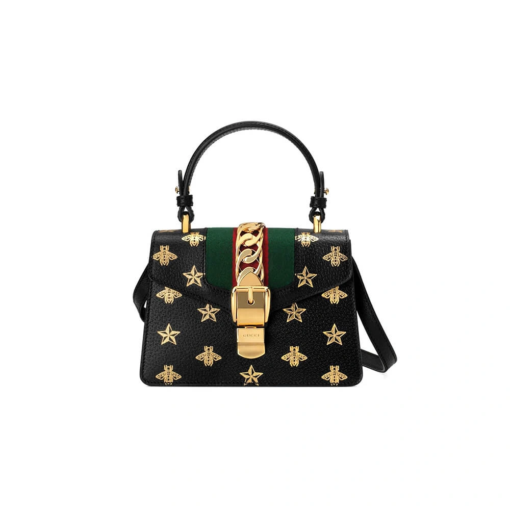 GG Sylvie Bee Star mini leather bag FashionForward 877