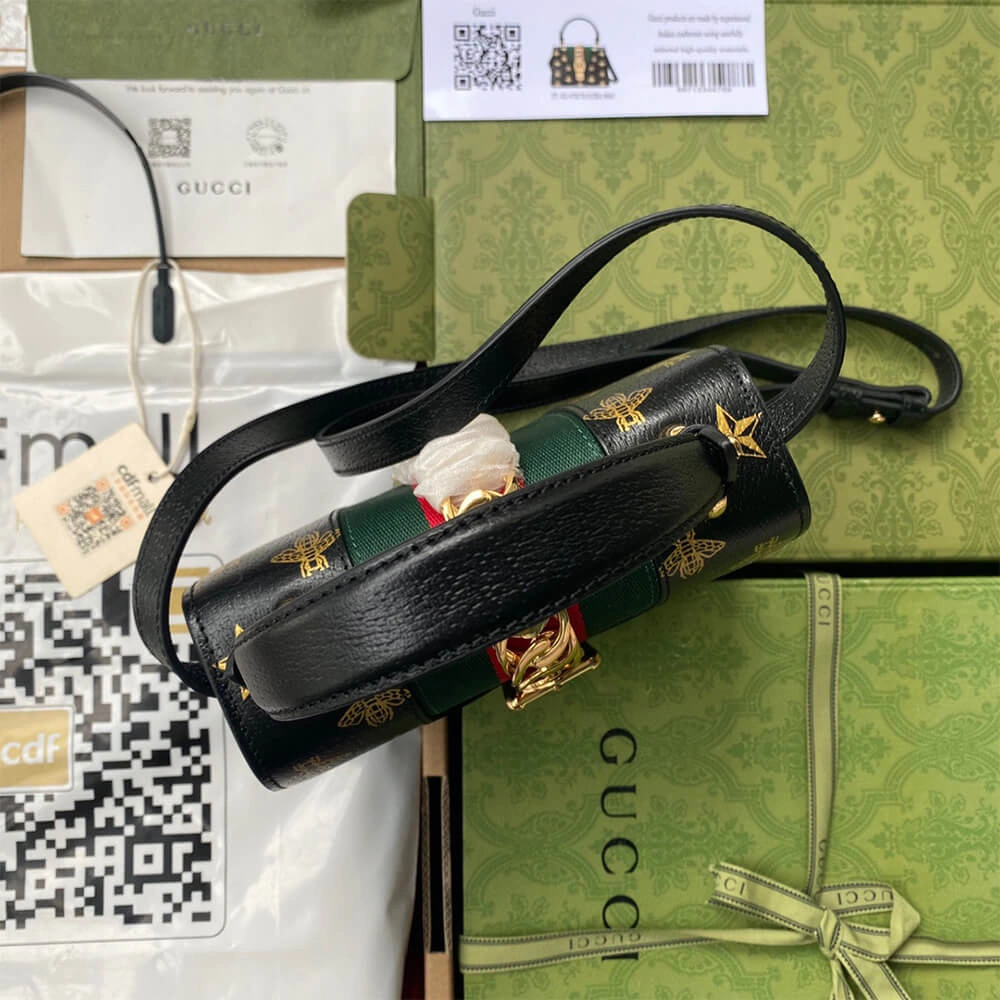 GG Sylvie Bee Star mini leather bag FashionForward 877