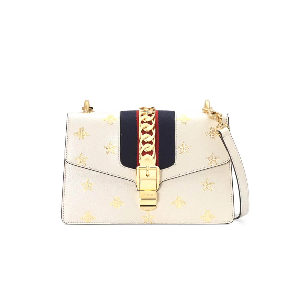 GG Sylvie Bee Star small shoulder bag Unisex 848