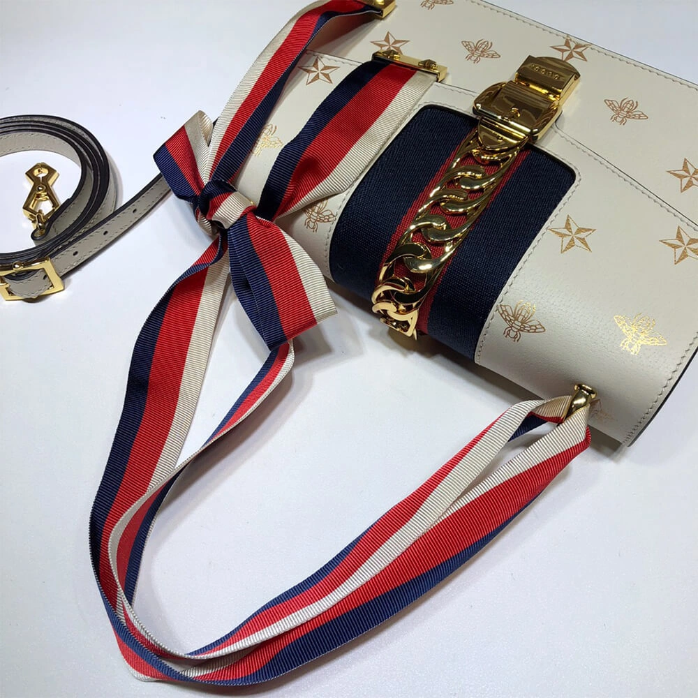 GG Sylvie Bee Star small shoulder bag Unisex 848