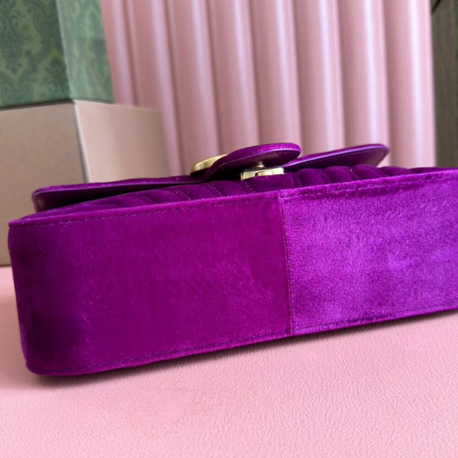 GG Velvet Small Marmont shoulder bag SoftTouch 880