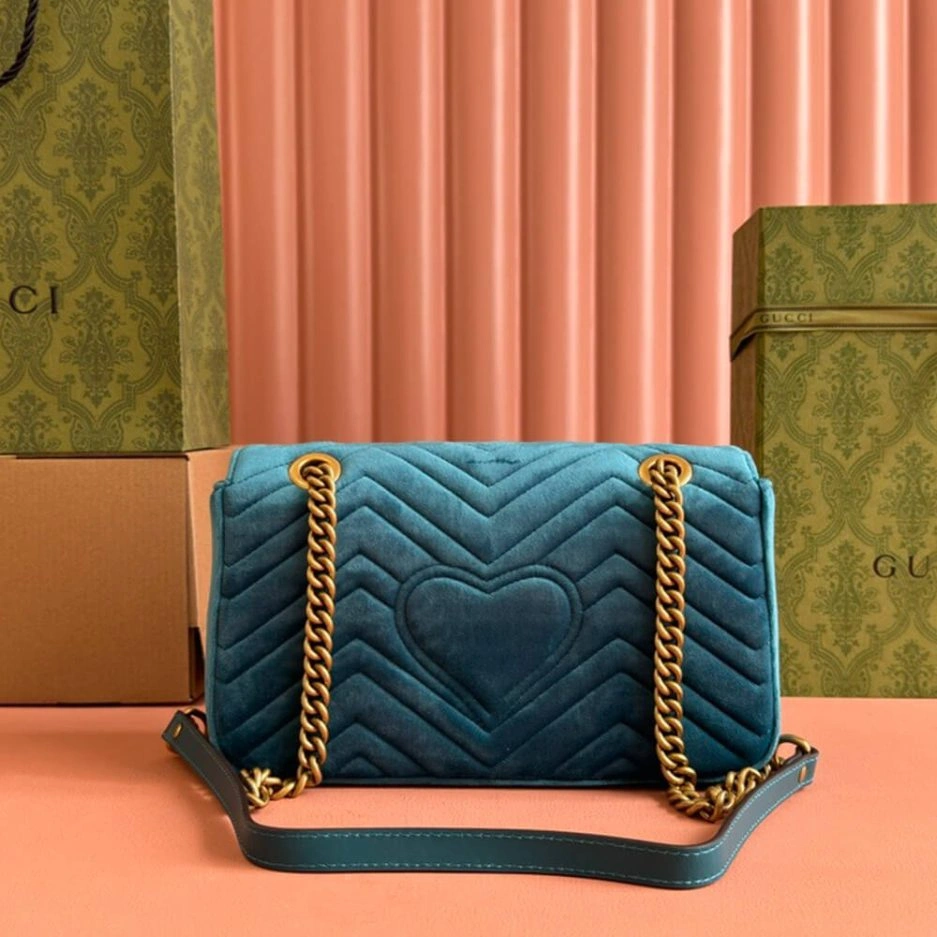 ComfortFit GG Velvet Small Marmont shoulder bag 931