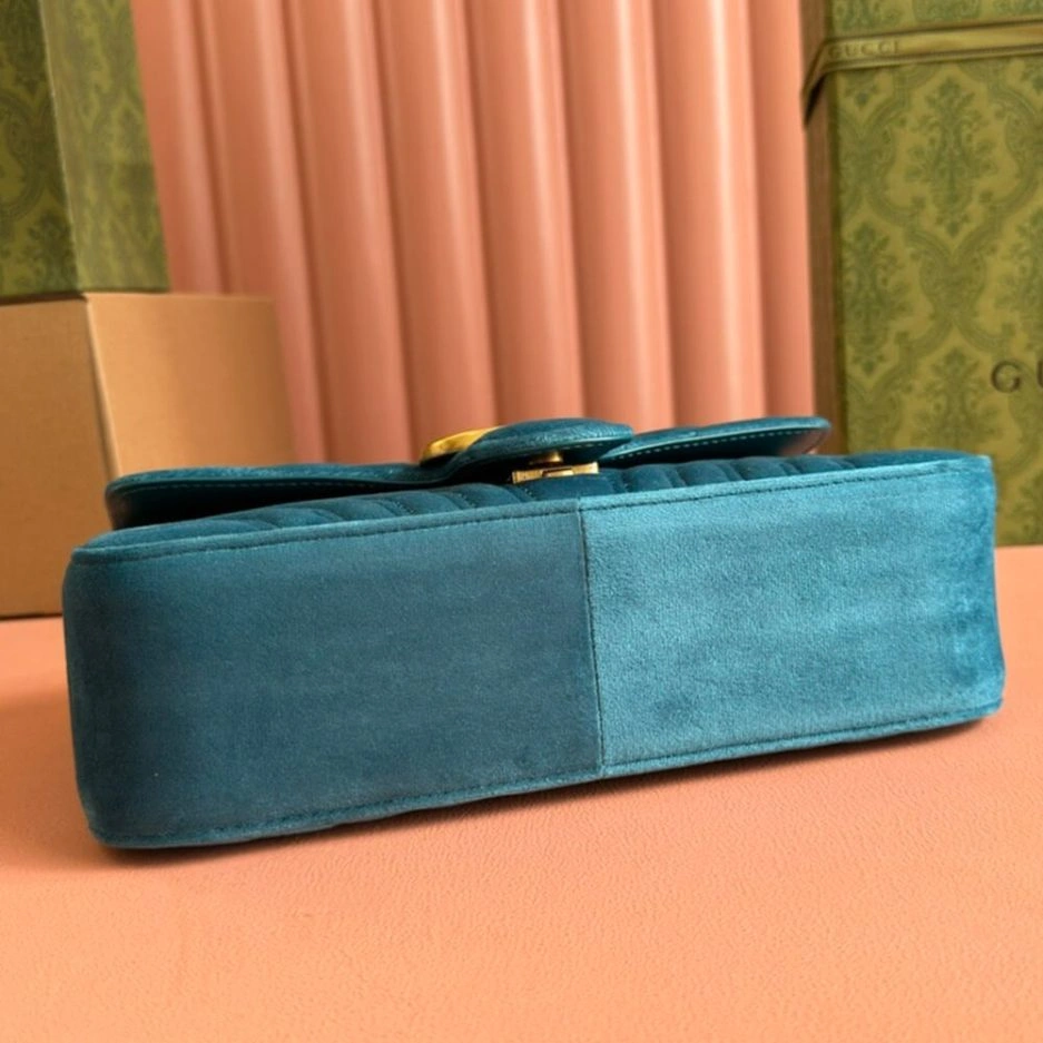 ComfortFit GG Velvet Small Marmont shoulder bag 931