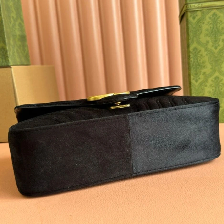 GG Velvet Small Marmont shoulder bag Bold 862