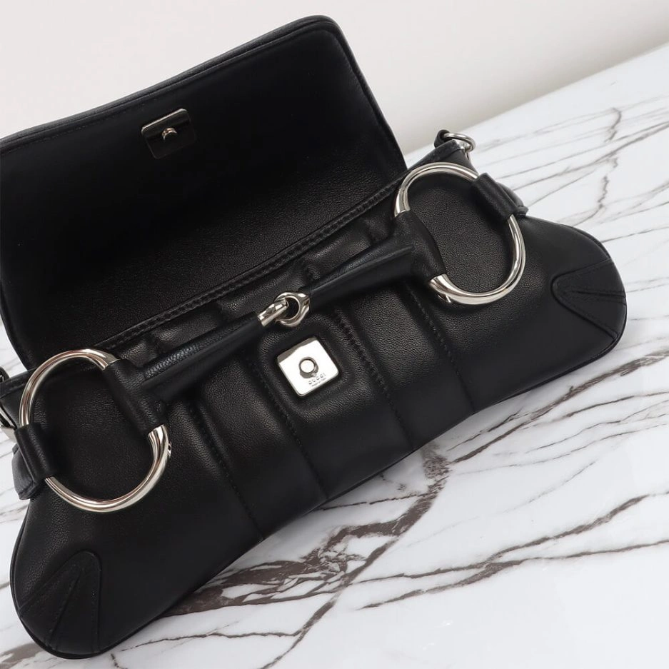GUCCI HORSEBIT CHAIN SMALL SHOULDER BAG SmoothTexture 843