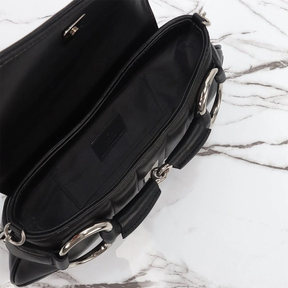 GUCCI HORSEBIT CHAIN SMALL SHOULDER BAG SmoothTexture 843