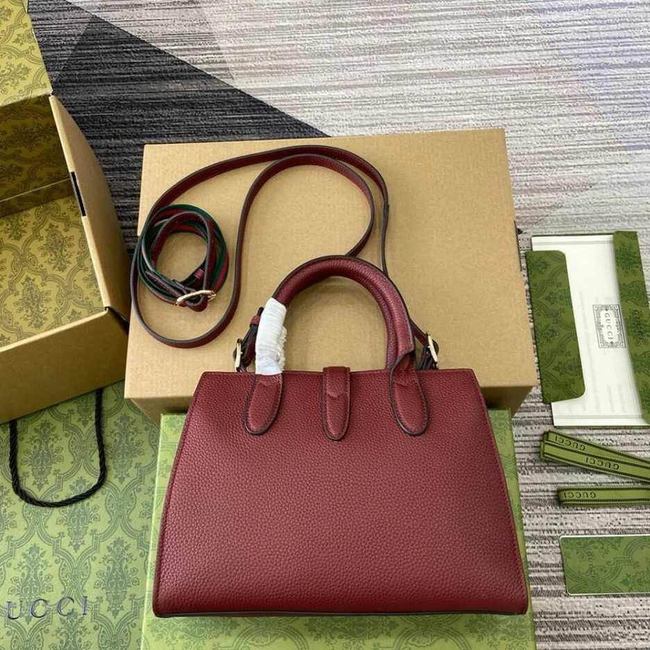 GUCCI SMALL TOTE BAG WITH HOOK CLOSURE WrinkleFree 874