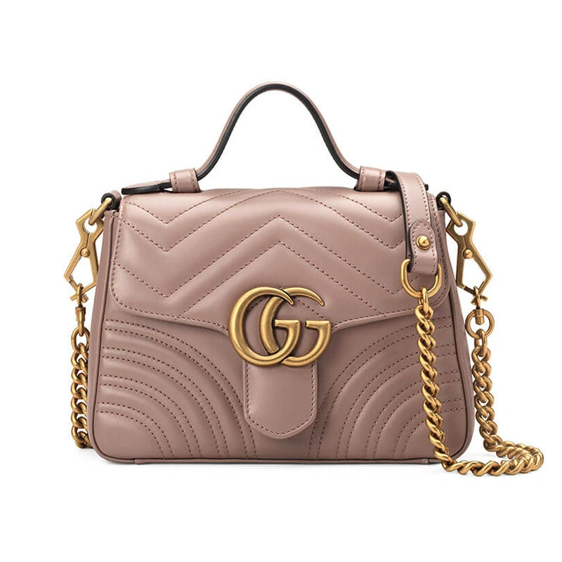 Soft Gucci GG Marmont Mini Top Handle Bag 1029