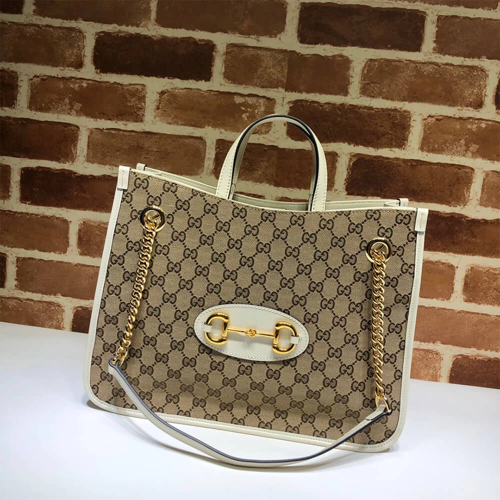 SportInspired Gucci Horsebit 1955 medium tote bag 898