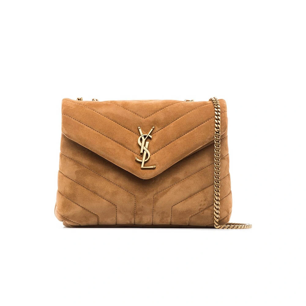 LOULOU SMALL CHAIN BAG IN “Y” QUILTED SUEDE Premium 1428