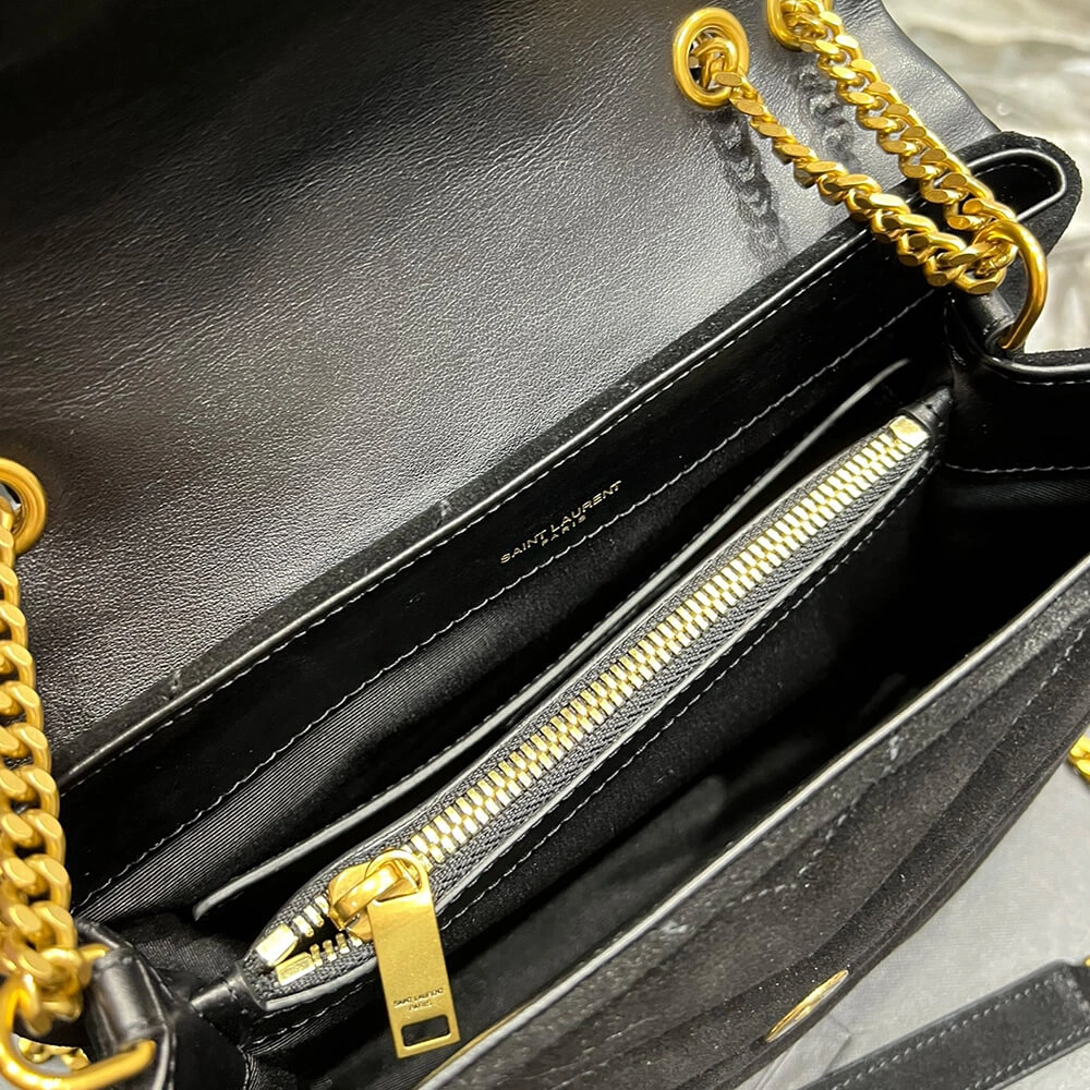 LOULOU SMALL CHAIN BAG IN “Y” QUILTED SUEDE ModernLook 1412