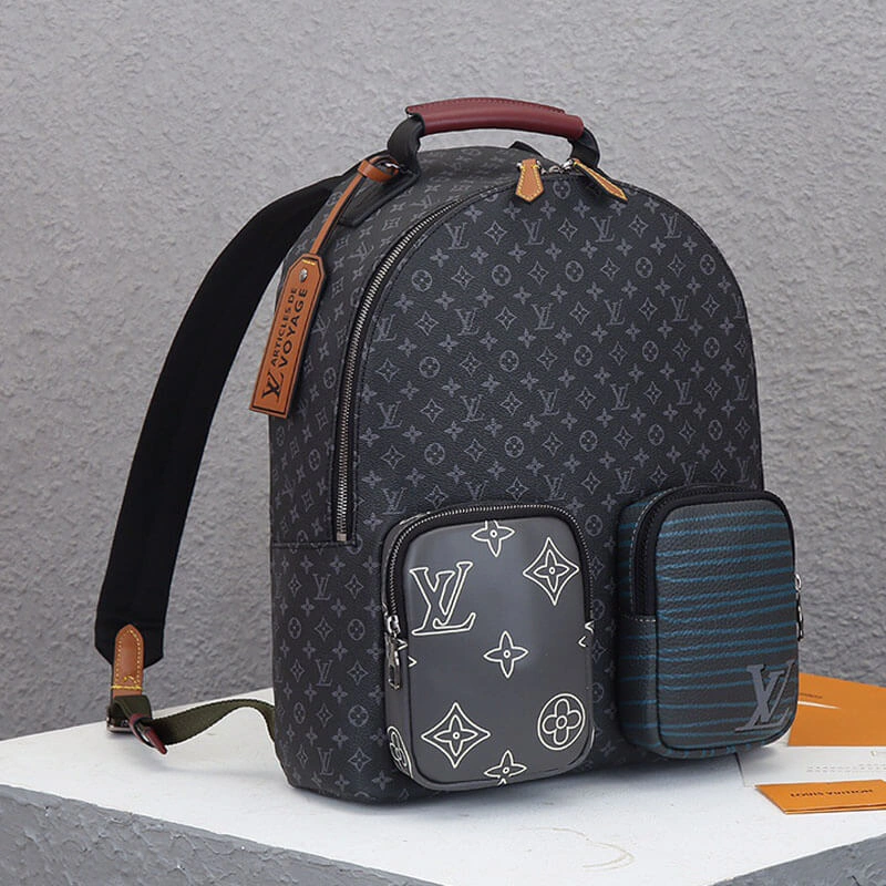 LV Backpack Multipocket Durable 673
