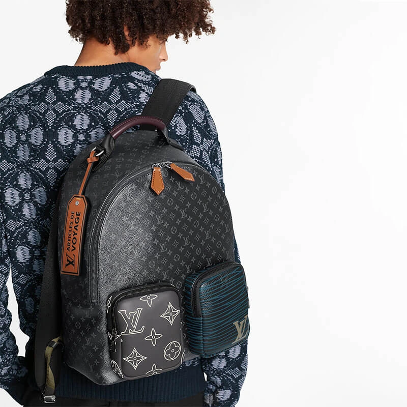 LV Backpack Multipocket Durable 673