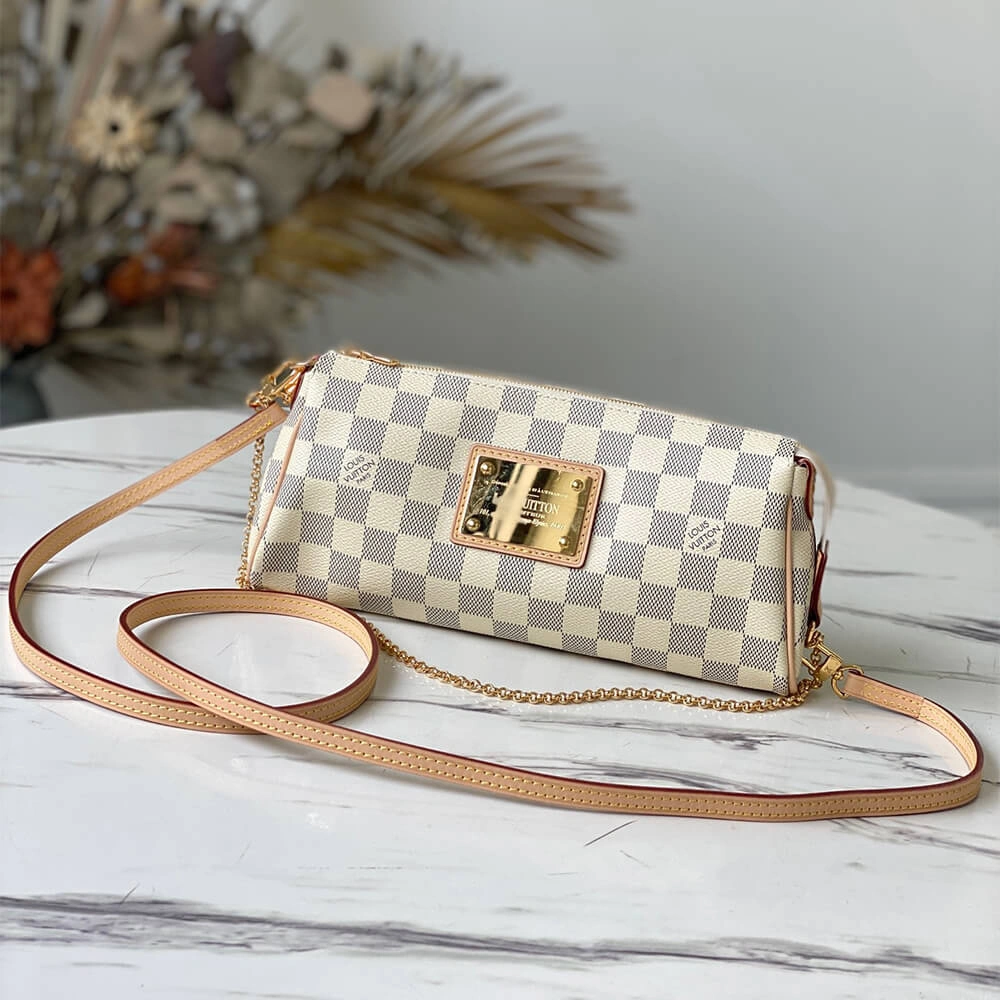 LV Eva Clutch Shoulder Bag 2 Way Bag Practical 451