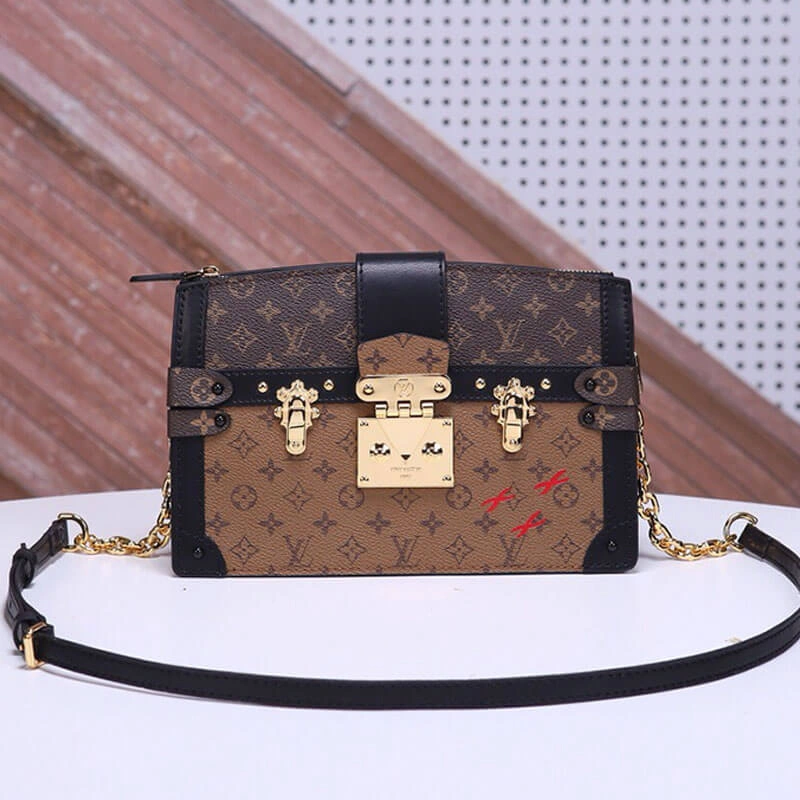 LV Trunk Clutch Handbag Thermal 705