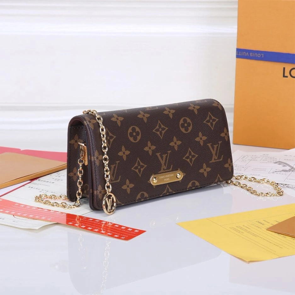 Contemporary LV Wallet On Chain Lily 366