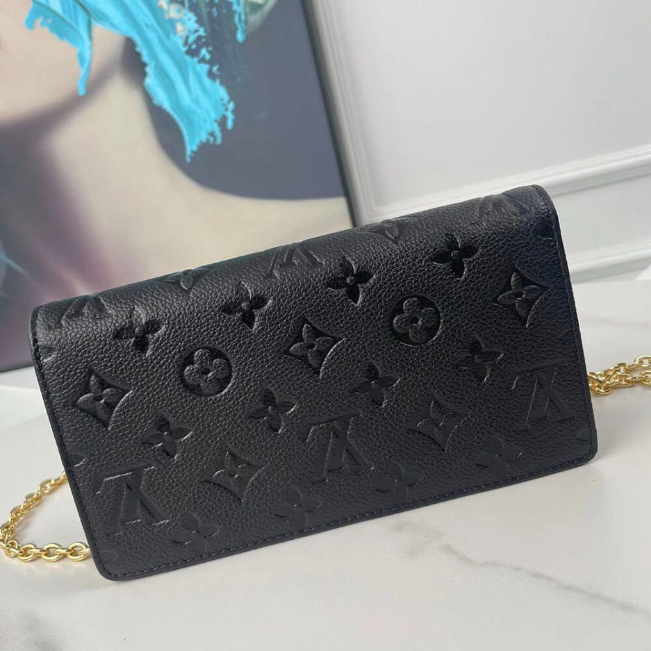 WaterResistant LV Wallet On Chain Lily 375