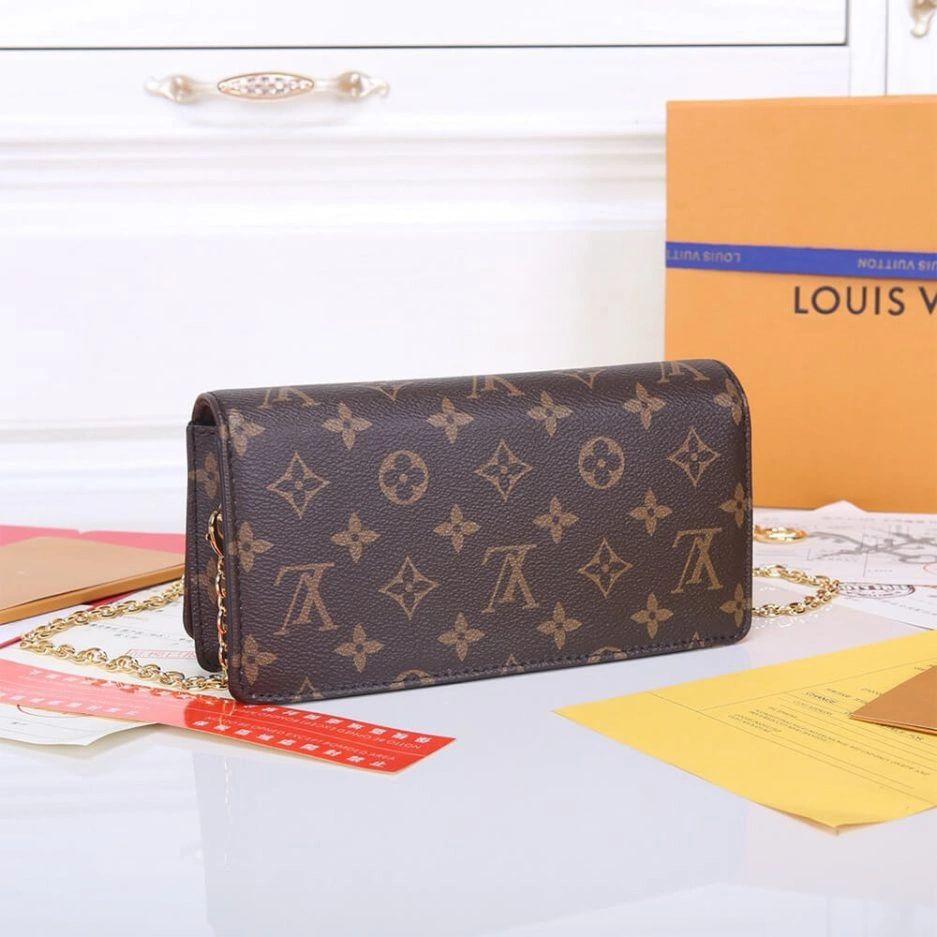 Contemporary LV Wallet On Chain Lily 366