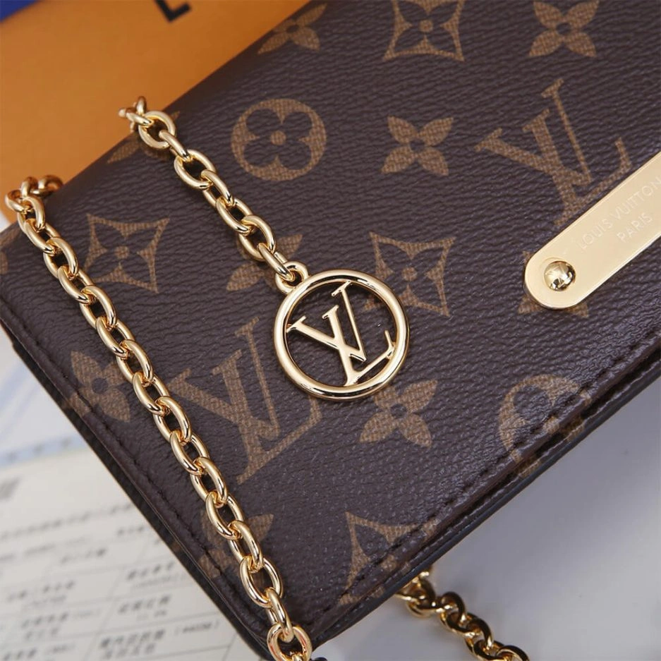Contemporary LV Wallet On Chain Lily 366