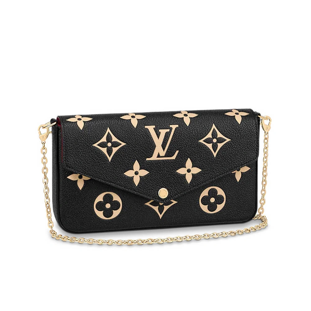Sleek Louis Vuitton Felicie pochette bag 633