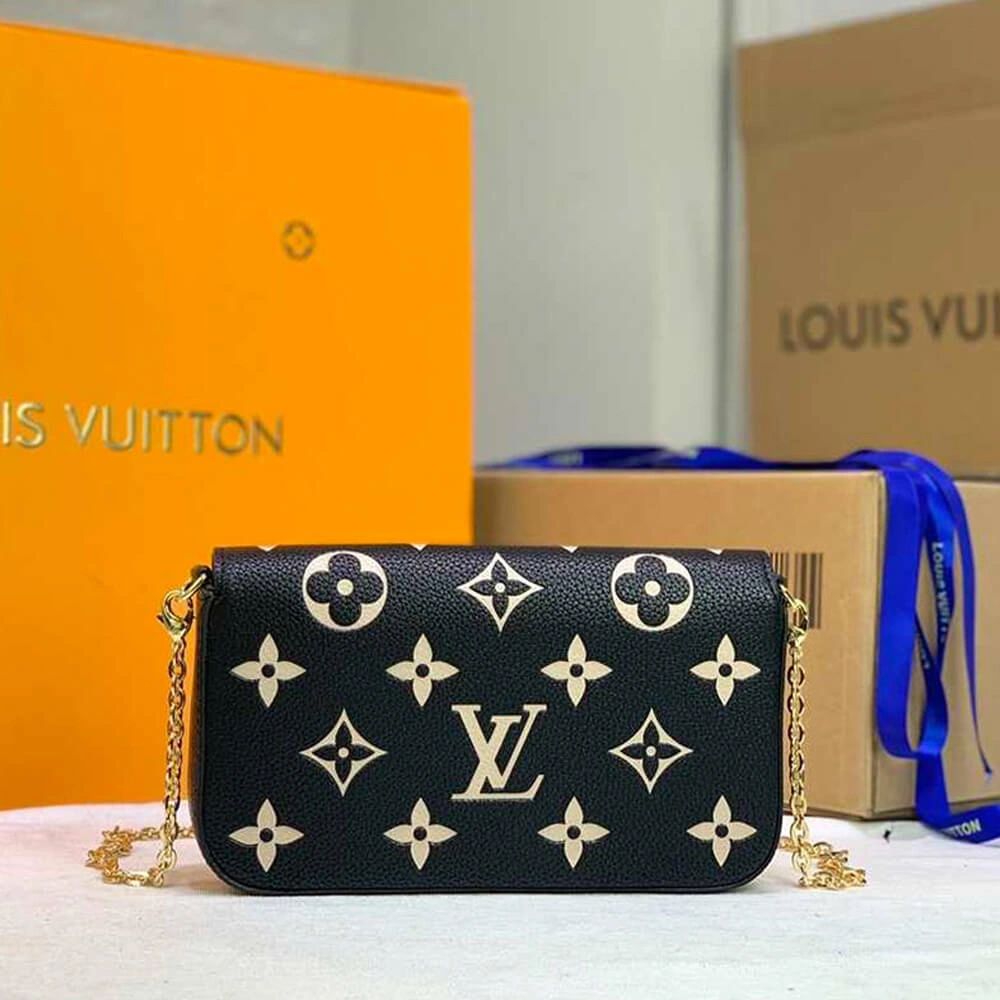 Sleek Louis Vuitton Felicie pochette bag 633