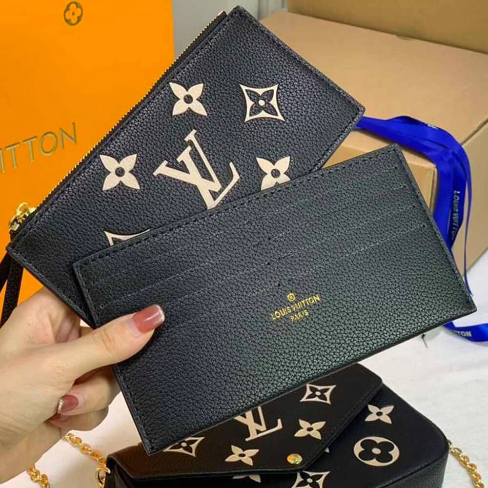 Sleek Louis Vuitton Felicie pochette bag 633
