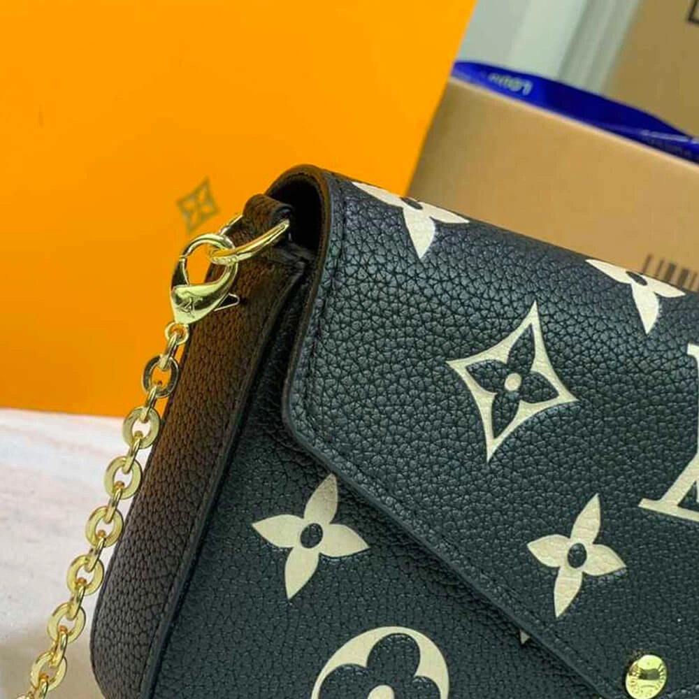 Sleek Louis Vuitton Felicie pochette bag 633