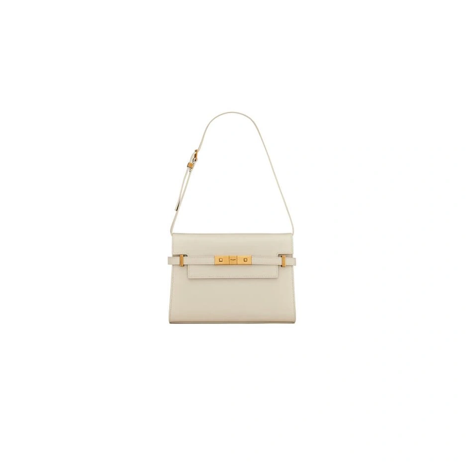 MANHATTAN SMALL SHOULDER BAG IN BOX SAINT LAURENT LEATHER ZipUp 1434