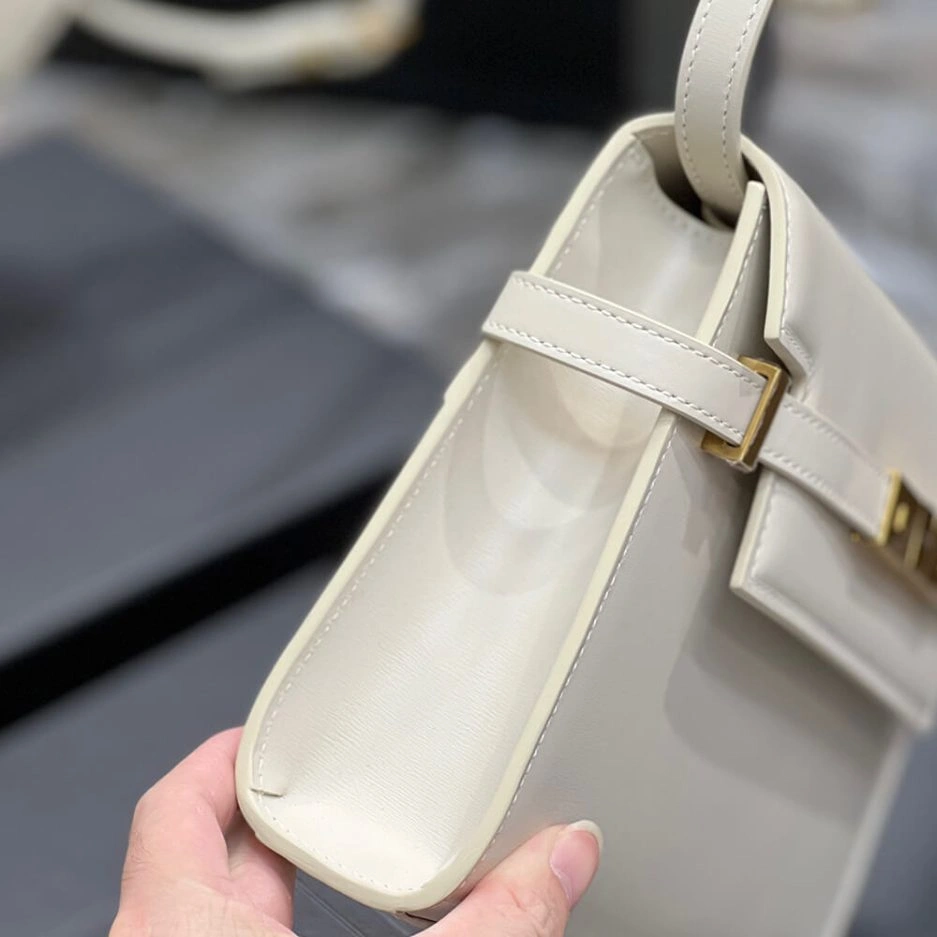 MANHATTAN SMALL SHOULDER BAG IN BOX SAINT LAURENT LEATHER ZipUp 1434