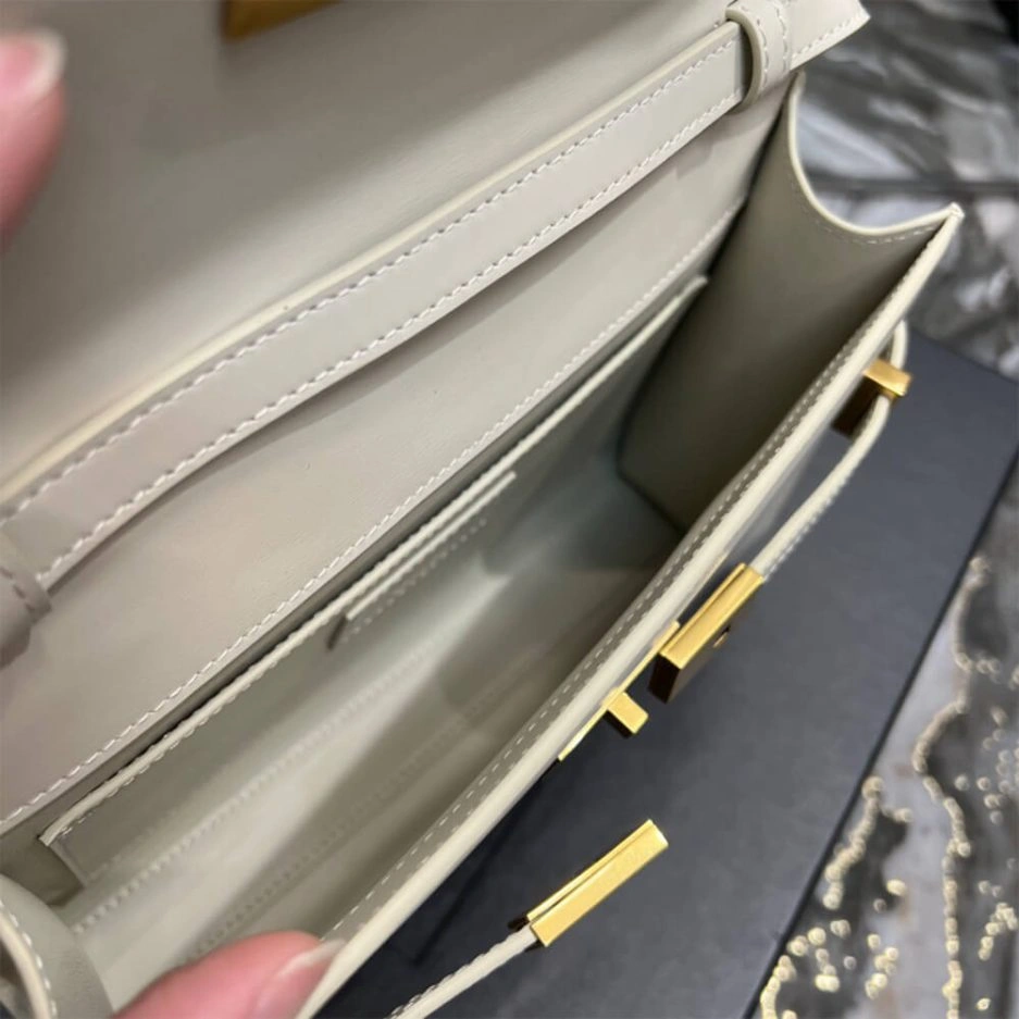 MANHATTAN SMALL SHOULDER BAG IN BOX SAINT LAURENT LEATHER ZipUp 1434