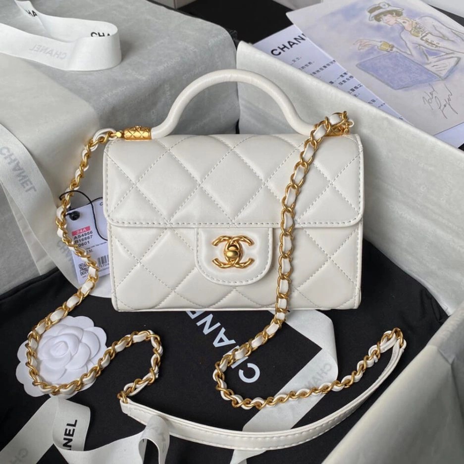 Lightweight MINI FLAP BAG WITH TOP HANDLE 1142